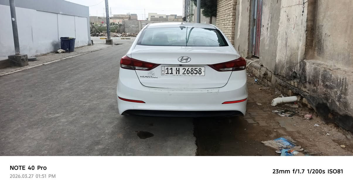 للبيع — هونداي النترا 2018
🔹 اللون: ابيض
🔹 رقم الألواح: بغداد
🔹 وارد: أمريكي  
🔹3وضعيات قيادة
كشن حضن 
تحديد مسار
رادار بل مري
حدادية جديدة وتواير
🔹 رقم واحد لا تبديل ولا صبغ 
مكفولة من الضربة ولتبديل .. 
🔹كير AT المرغوب 
🔹مكينة 2000
السيارة باسمي وتحويل مباشر 

💰 السعر: 130ورقة وقابل للمفاوضة  
📍 السيارة نظيفة واستخدام منزلي
الموقع الديوانية 

للاستفسار الخاص مفتوح .. ورقمي بي وتساب ***********
