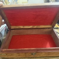 صندوق خشبي • مطعم نحاس • صغير