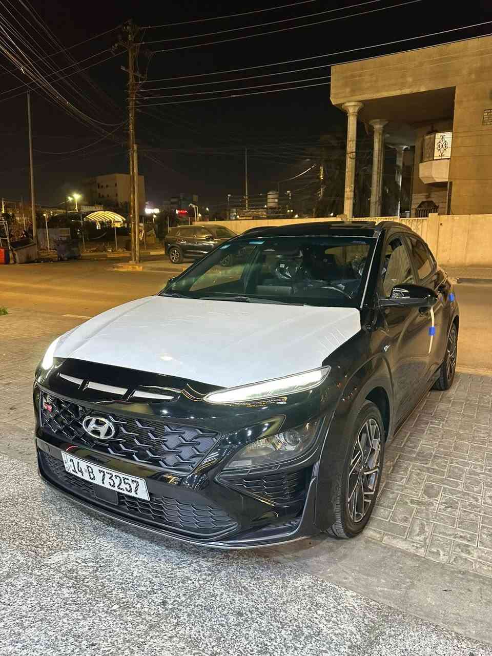 هونداي كونا مديل 2023 دخول جديد فول مواصفات N واحد على واحد محرك 1600 تيربو حرة رقم بصرة مكان سيارة بصرة سعرها 147 ورقة ***********
