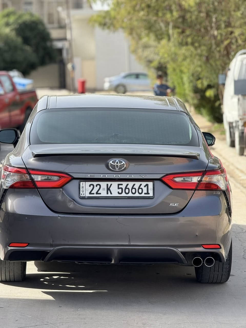كامري 18 SE محسن
بصمة ✅
رادار (امامي ) (خلفي ) ( جانبي ) رادار 360✅
محرك كير تبريد بشرط ✅
ماشية 100 ميل ✅

سيارة ضرر بية فقط الدوسة مال الباب خلف السكن شبر تقريباً
وبية 4 قطع مفتوحة وراجعة نفسهن نفس القطع وصور السونار هم عندي والي يريد صور السونار يجي خاص + بية تعديل بارد شبر باب السكن 

رقم اربيل سنويا وهزة جديدة ودفتر بانزين بية 
سعرة 168 
***********
