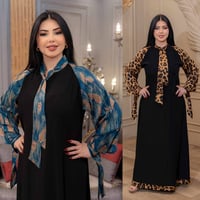عباية • أسود • مقاس ٩٥-١٠٠