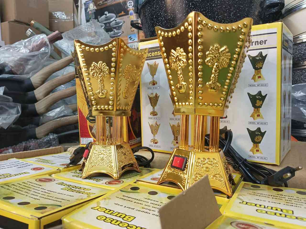 يا لله
مبخره كهربائيه حجم الوسط 
الدرزن ٣٩ الف العدد ١٢ قطعه
توصيل جميع.المحافظات ٥ الف
للحجز والاستفسار مراسلة الصفحه
او رقم وتساب ***********
