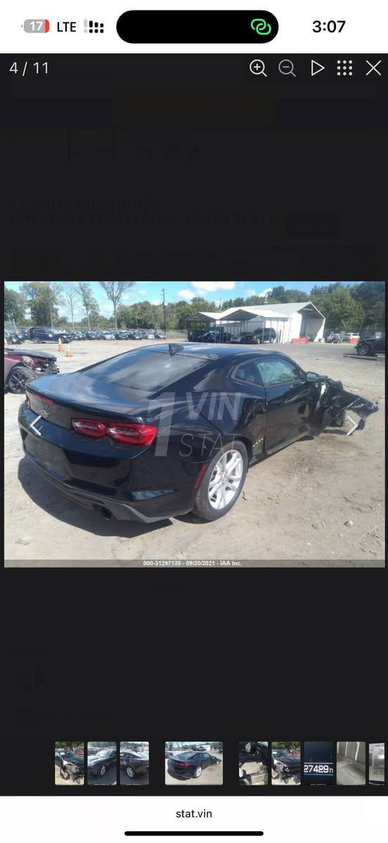 للبيع – Chevrolet Camaro LT 2022

• ماشية: 65 ألف ميل
• وارد أمريكي 🇺🇸
• ستوك بالكامل (بدون أي تعديل)
• رقم أربيل
• السيارة باسمي تحويل مباشر

🔹 الضرر: جاملغ جهة النفر فقط 
🔹 محرك + كير + شاصي + لغود + دواخل + عقول، كلها كفالة.
🔹 سيارة نظيفة ومرتبة جداً
محرك 2000  4 سلندر تيربو.
عليها تغليف : الصندوق و السقف و البنيد أسود طافي
سعرها 140 ورقة
وبيها مجال بسيط للشراي،
للتواصل ***********
