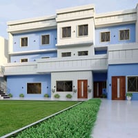 واجهة مدرسة ثانوية للبنات في الغزالية من تصميمي  المهندس عمر العاني  ل...