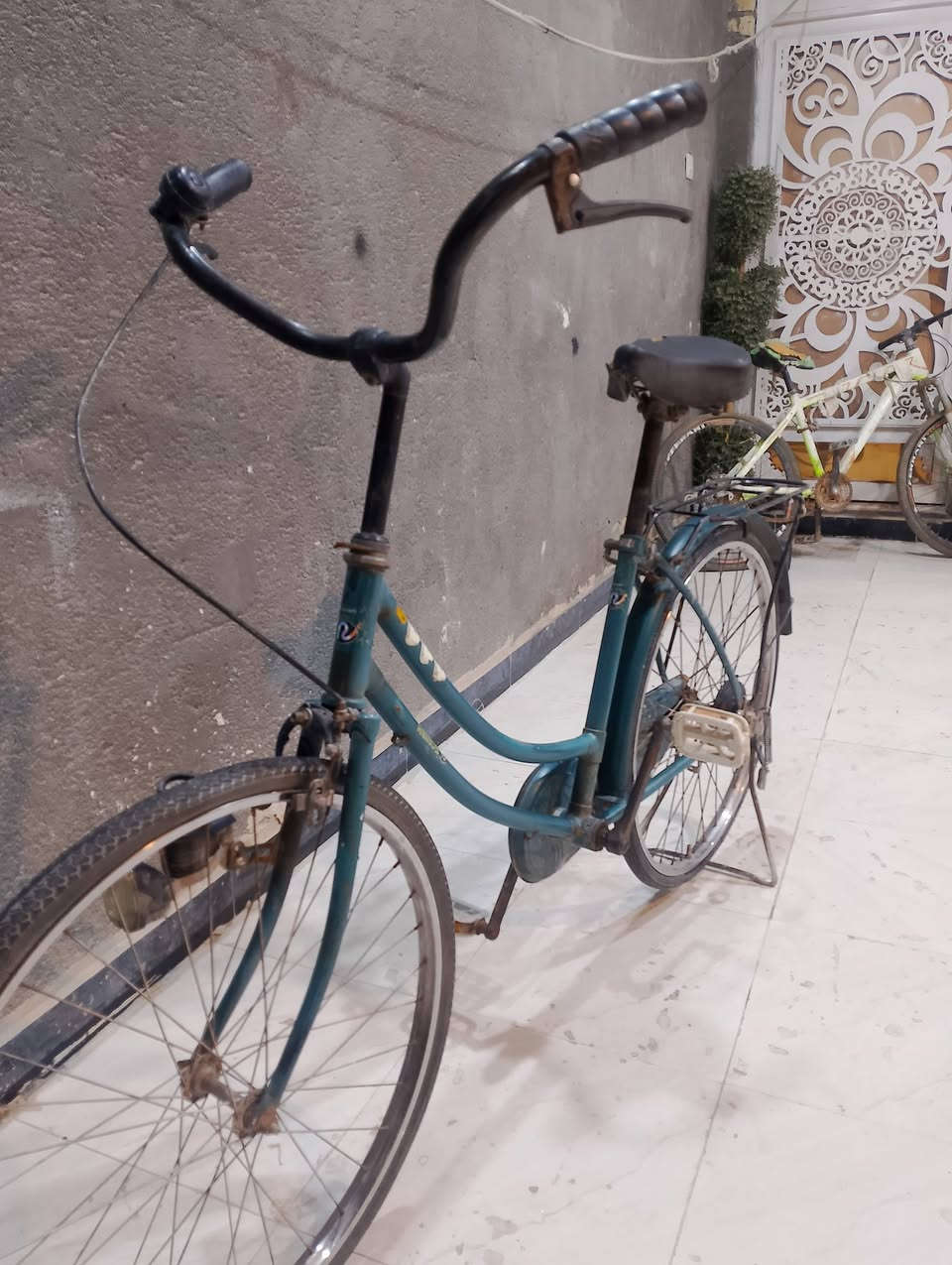 باسكل نضيف عوزه بس بريك خلفي ونفخ تواير امامي وكدام وفحصت تواير مابي شي فقط نفخ ولكن بي بريك امامي 
المكان _ناصريه حي السكك قرب تقاطع رايه 
السعر 60وبي مجال 
الرقم/***********
الحجم/24
الون/مميز كلش حلو
