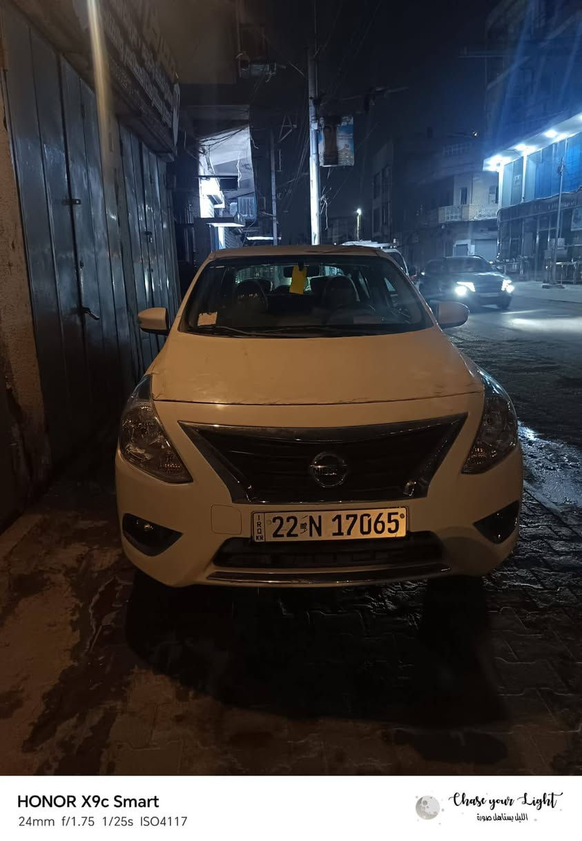 السلام عليكم سياره للبيع فقط نيسان صني 2025 مصري زيرو الرقم اربيل مكفوله السياره من الشخط السعر 137 ورقه الاستفسار والتفاصيل رقم الهاتف ***********
