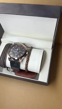 بكج فاخر • ساعة أنيقة • سبحة وإسوار