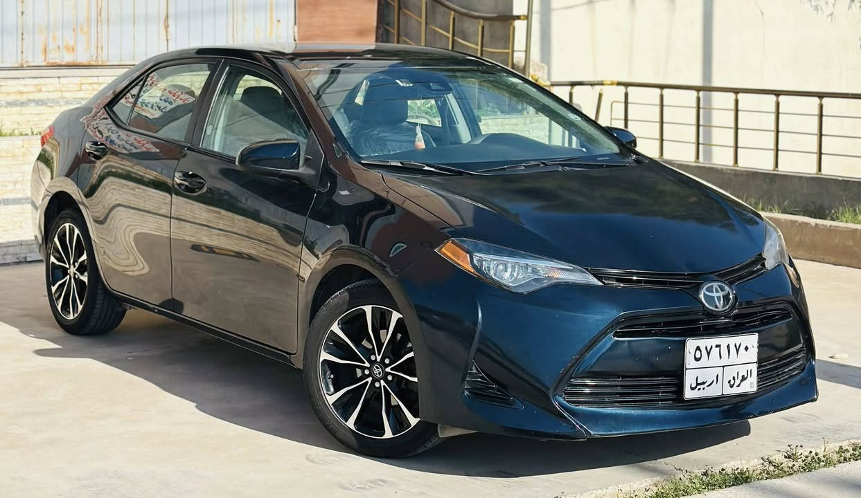 للبيع كورلا LE
السعر 132 بيها مجال 
***********
موديل 2018 
تحكم ستيرن 
تثبيت سرعه 
رادار بلادي
حجر بلادي 
ويل كب SE
كاميرا خلفي 
تايرات جديد 
كير مكينه بشرط 
داخل لونين رصاصي 
السياره جديد حيل بدون نقص 
سونارها بلمنشور صور الحادث ميطلع 
بدون دواخل بدون ايرباك 
مكان السياره ديالى خانقين
