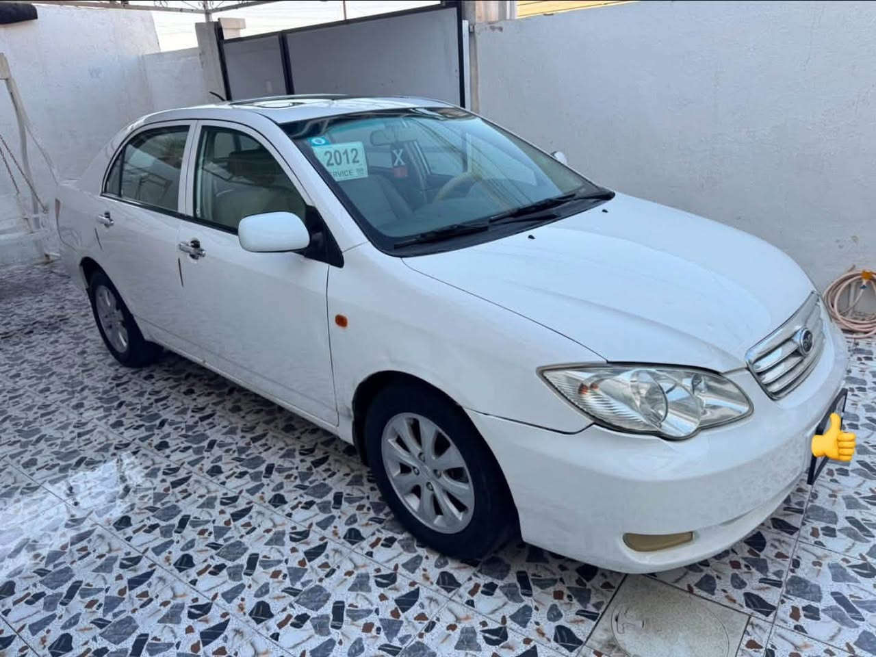 السلام عليكم للبيع فقط بدون مراوس
بي واي دي f3 2012 
رقم انبار سنويه ل28 تحويل مباشر مكفوله من صربه وصبغ محرك كير ياباني بلادي مسبوشي كير اوتو تبريد ثلج فتحة كشن جلد سياره جاهزه مكان السياره بالرمادي
السعر 55 بي مجال 
***********
اعتذر عن المراوس والاقساط
