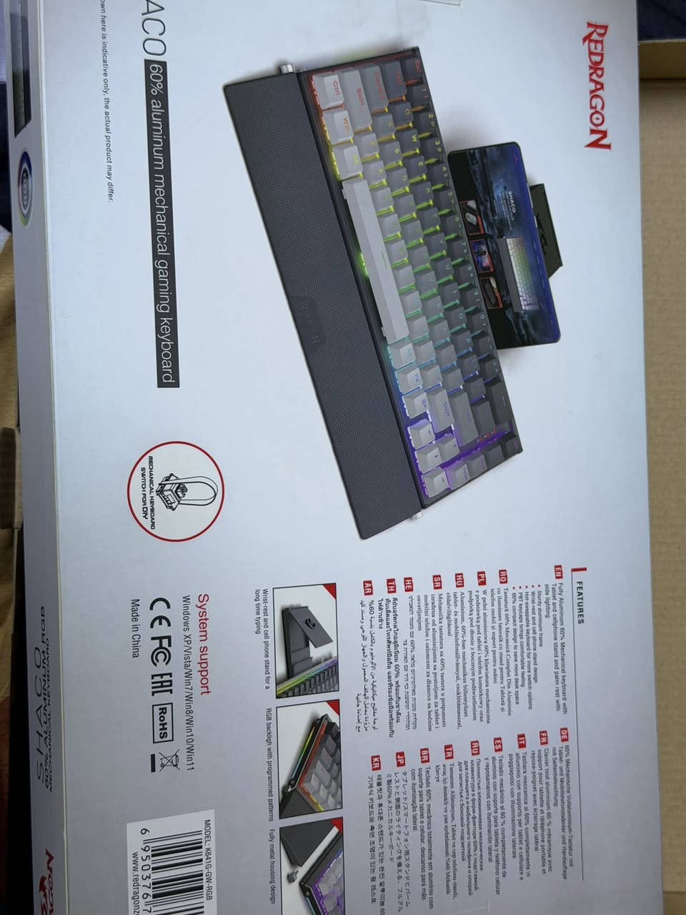 السلام عليكم
كيبورد مع ماوس باد للبيع 

كيبورد ريدراكون shaco حجم ٦٠٪؜ RGB لون السويج احمر

الكيبورد واير مستعمل ونظيف والصور تحكم 

الكيبورد يجي ويا مسند لليد وستاند للموبايل 

وتكدر تبدل السويچات ( يجي ويا ٤ سويجات احتياط ) 

والماوس باد حجم ٤٠*٩٠ سم على لعبة دارك سولز ومن ميزاته مضاد للماء والسوائل 

سعر الكيبورد وحده ٥٠ الف 

سعر الماوس باد وحده ١٥ الف

سعر الكيبورد والماوس باد سوه ٦٠ الف 

للتواصل اكثر ***********

وشكراً
