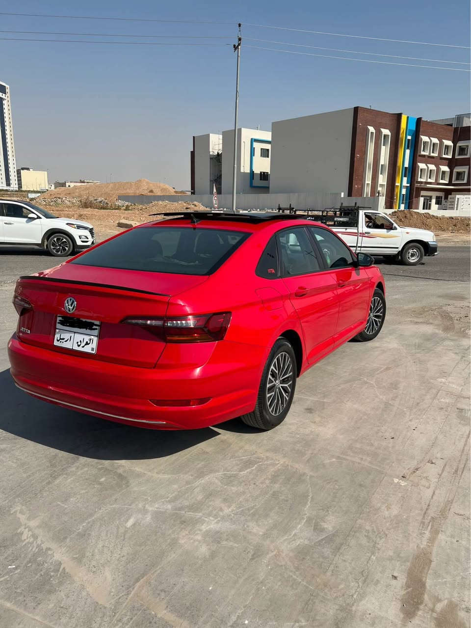 ‏vw jetta 2019 se 
‏14Torbo. 63 mil
مواسفات ،بەسمە ، پانۆراما ، گیر تۆماتیک ، کوشین ھیتەر ، ئاوێنە جولە ، شاشە ئایپاد گەورە ، CD box , Car play , 2سویچ ، mod:eco,normal,sport , 
رادار ٣٦٠ پلە ، لایت و بەگلایت LED , 
رادێتە و لایت بیلادی  ، 
سبوغ ، 1 قتعە  بس بۆنیت بی داخلی بێ ژورێ داخلی ھیچی نیە  بدون دواخل ، 
سعر : ١٥٤ 
*********** أربيل, العراق
