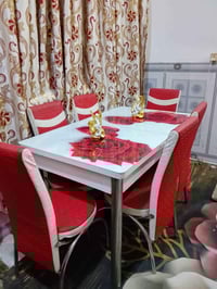 طاولة طعام • ٦ كراسي • جديد