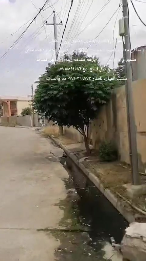 الموصل/القيارة/مقابل دكتورسالم الذهبان
دار سكني معاملة تمليك المساحة 500 متر جيران وحارة ذهب مكان متميز وخدمات كاملة 
للتواصل للبيع  مع ***********
مكتب القيارة للعقار *********** مع واتساب
