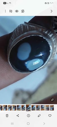 يا الله يا رزاق  نوادر  خاتم متوج بحجر السليماني عينتين صريحات  لونه ي...