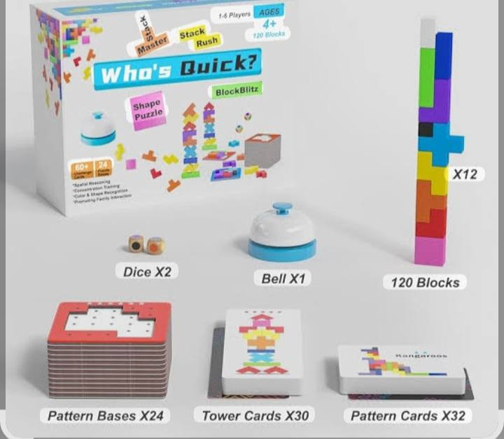 لعبت من الأسرع مكعبات يلعبها من شخص1الى6بسعر 30الف والتوصيل مجاني الاعتماد *********** واتساب فقط

