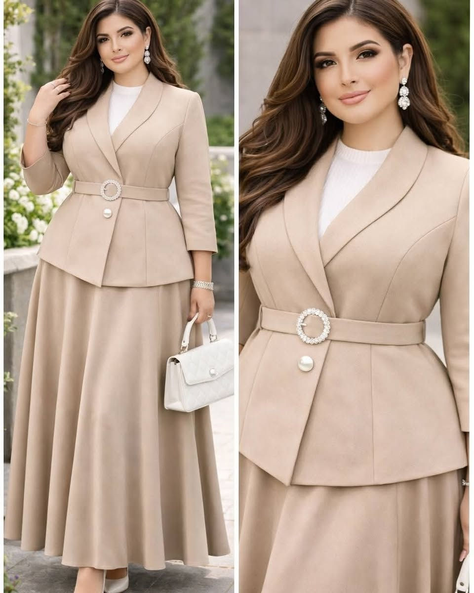 ✨ جديدنا ✨
💰 السعر: ٦٥ ألف فقط
🚚 التوصيل: مجاني لبغداد وجميع محافظات العراق
طقم قطعتين مع حزام
• طول السترة: 70 سم
• طول التنورة: 105 سم
🧵 القماش: دابل هورم إيطالي
• الغرام: 350
• جودة عالية وثابت
تفاصيل التنورة:
• من الأمام: كمر + سحاب
• من الخلف: لاستيك بعرض 6 سم لراحة أكبر
✨ الإكسسوار:
نيكل ستراس – شغل درجة أولى
📏 القياسات المتوفرة: من 40 إلى 54
📩 للحجز والاستفسار: مراسلتنا خاص
🤍 وأهلاً وسهلاً بالجميع 👋


**إذا كنت صاحب هذا الإعلان وتريد حذفه لأي سبب، رجاءا أرسل رسالة إلى الدعم الفني**