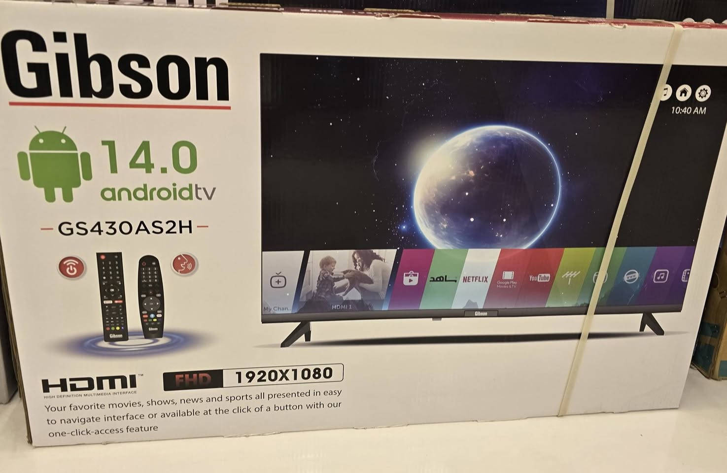 سلام عليكم شاشه نوع  Gibson
حجم 43 فول HD مستعمله 3 ايام كامل غراضها 
مواصفاتها  3 سماعات ريمونت التحكم عن بعد وتحكم بالاوامر الصوتيه  برامج مجانيه   الي مهتم يخابرني  *********** غير متواجد فيس

