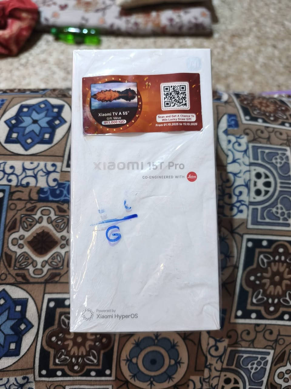 سلام عليكم متاح جهاز شاومي 15Tبرو ذاكره 512ورام 16شاحنه 90واط موبايل نضيف جدا سعر 800الف يشغل 120فريم رقم الهاتف ***********
