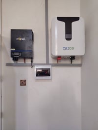 منظومة شمسية • انفيرتر Marvel 4kw • بطارية ليثيوم 8kw TAICO