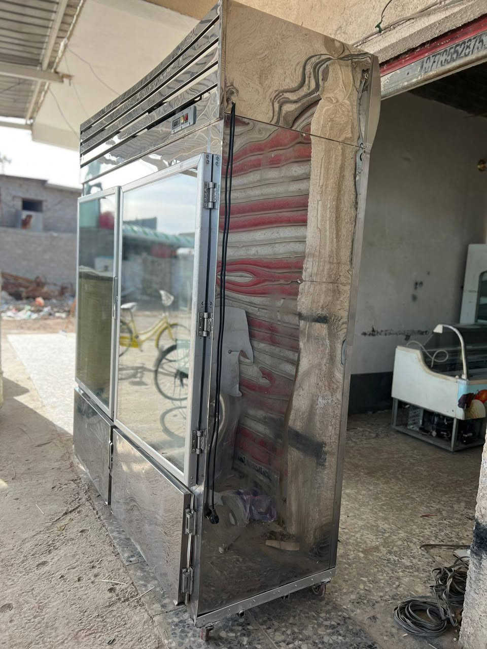 براد الحوم تركي وجه مرمر قياس ارتفاع مترين ونص وعرض مترين
السلام عليكم من رخصة الادمن عارضه الحوم تركي وجه مرمر داخل وخارج سل ستيل كناره
العنوان بغداد جسر ديالى الكرغوليه خلف محطة الوقود شارع
الاستفسار الاتصال *********** علمنا بيه وتساب
