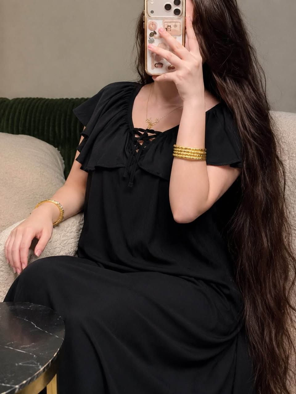 دشداشة بسواد فاحم ملكي 🖤

تصميم ناعم ومرتب يبرز الأنوثة بذوق راقي 🖤
قماش خفيف ومريح بقصة انسيابية تجنن ❤️ 

القياسات / فري سايز تلبس من وزن 50 الى 80 كيلو ✔️
السعر 9000
توصيل لكل العراق 5000 بغداد, العراق


**إذا كنت صاحب هذا الإعلان وتريد حذفه لأي سبب، رجاءا أرسل رسالة إلى الدعم الفني**