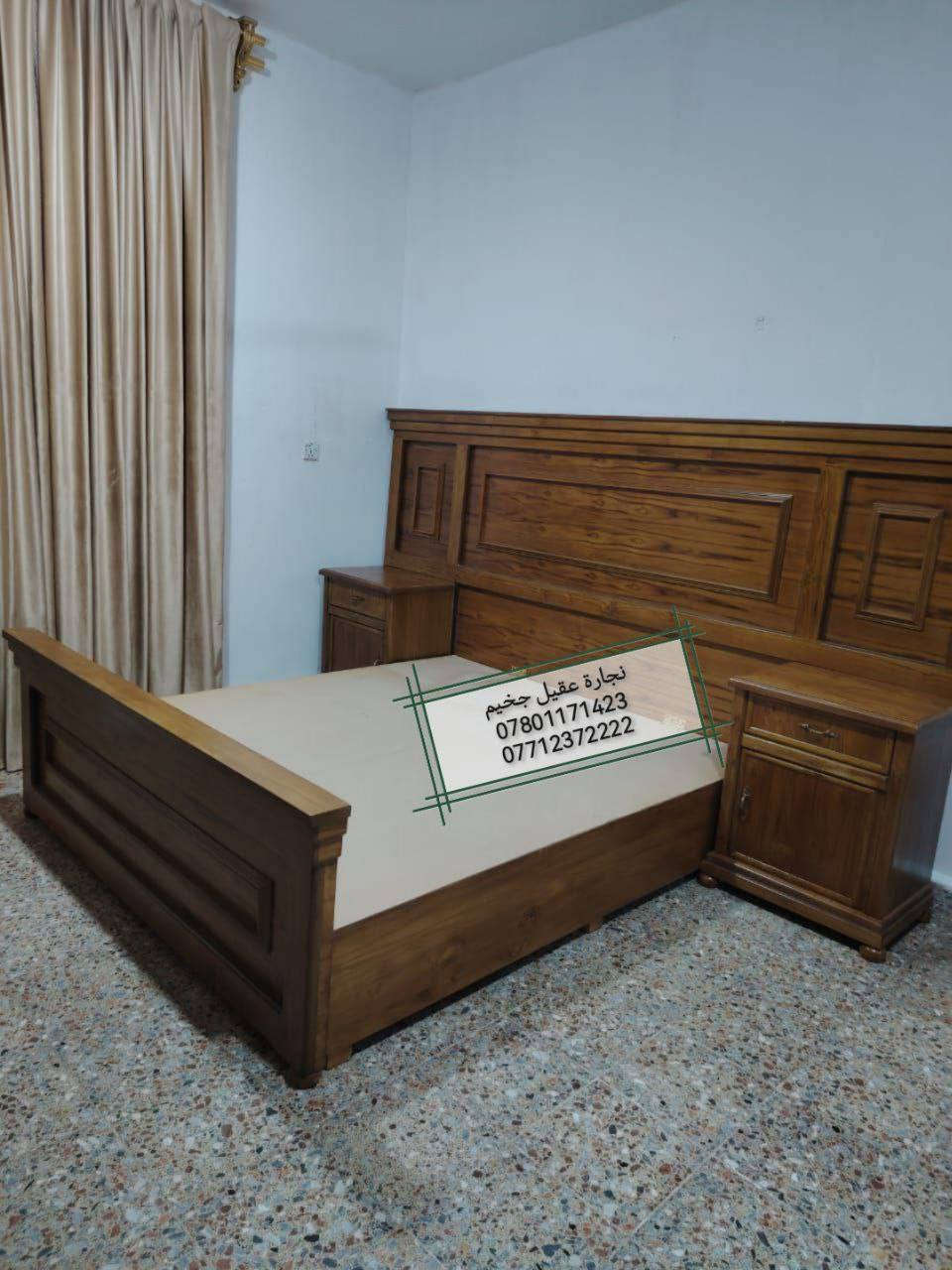 (نجارة عقيل جخيم) لعمل غرف النوم، وغرف الأطفال، والأبواب، والقنفات، والمكتبات، والرفوف، والديكورات، وجميع ملحقات الأثاث المنزلي.
----------------
عمل اليوم: غرفة نوم (صاج). 
اختيار الموديل، والقياس، واللون، (حسب الطلب). 
----------------
#العنوان: #السماوة/ خلف البريد (من جهة الشاطئ)، قرب گراج آل عبس، داخل القيصرية (السكلة القديمة)، منطقة (عباس محطّة).
----------------
أثـيــر: ***********
آســيا: ***********
كورك:***********
نجارة عقيل جخيم
