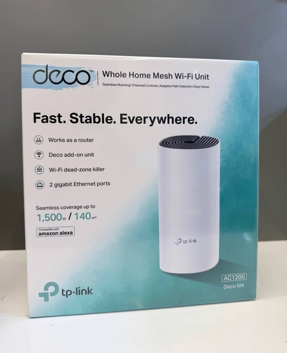 DECO-TP–LINK
⭕️DECO-M4 Ac1200-1pcs
🔥بسعر…. 46.000
⭕️DECO-M4 Ac1200-2pcs
🔥بسعر…. 85.000
⭕️DECO-M4 Ac1200-3pcs
🔥بسعر…. 113.000

تواصل معنا على الواتساب ⬇️
https://wa.me/c/9647830788873  

او من خلال قناة التلكرام 
https://t.me/hik1984  
اوزيارة مقرنا الكائن في
الديوانية - شارع الفرق الموسيقية - مقابل مجمع الاصدقاء
او الاتصال على الرقم التالي 

‎             ***********   /واتساب ***********
