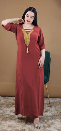 دشداشة طويلة • قماش لينن إيطالي • مقاسات L/XL/XXL