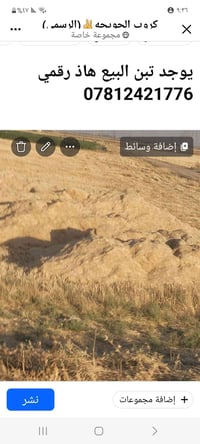 موجود تبن البيع