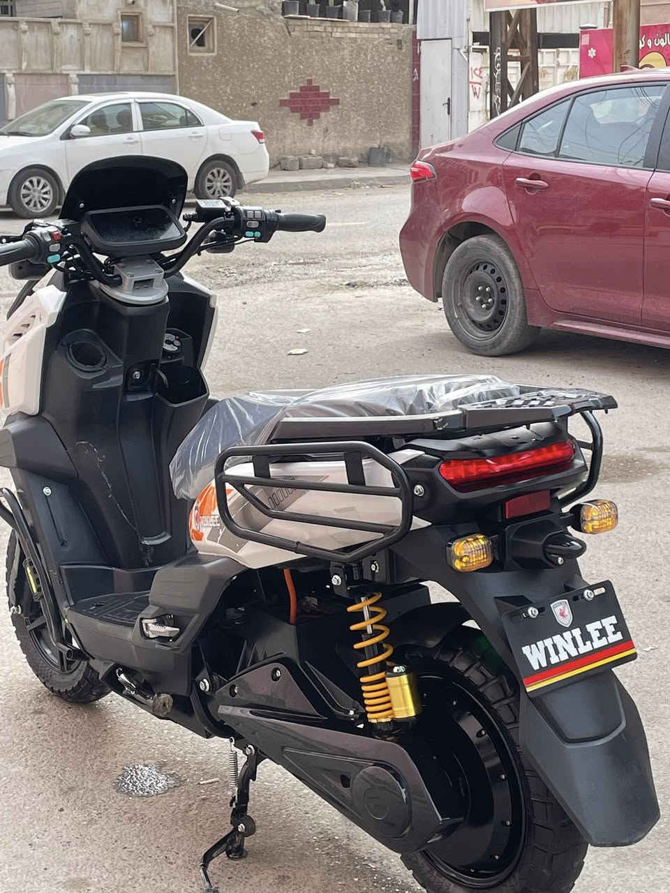 السلام عليكم دراجة شحن اباجي 2026
6 بطاريات 
دبل اشاره 
لايت عالي ناصي 
4 نمر 
بلوتوث 
نضام بارك + بك R
تشغيل كارت + سويج + بصمه 
السعر 700 وبيها مجال 
العنوان بغداد بلديات 
الرقم *********** بيع مستعجل
