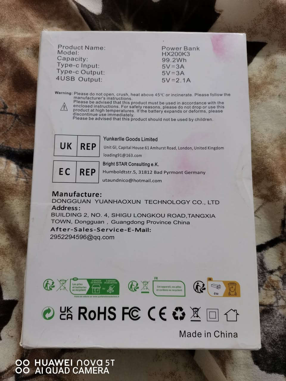 #باوربنك_عملاق

* حجم 25 الف ملي امبير.
* يدعم الشحن بالطاقة الشمسية.
* يدعم شحن بقدرة 99 واط. 
* يحتوي على فلاش اضاءة.
* يحتوي 4 منافذ USB ومنفذ تايبسي.

#بسعر 35 الف فقط


**إذا كنت صاحب هذا الإعلان وتريد حذفه لأي سبب، رجاءا أرسل رسالة إلى الدعم الفني**