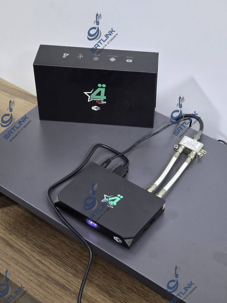 بحمد الله تنصيب شبكة نجوم الرابعة وقمر نايلسات 
جهاز فوركي الجديد كليا مع نظام اندرويد 14

تنصيب داخل احياء النجف 

للطلب والتنصيب واتساب ***********
او ***********
يتوفر تجديد اشتراك عبر زين كاش وماستر الرافدين
