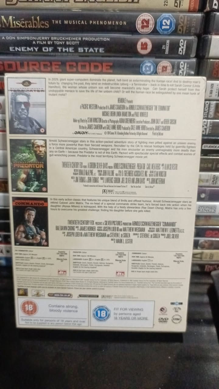 بوكس ارنولد شوارزنجر  دي في دي اصلي غير مفتوح غير مترجم ٣ اجزاء بردتر + يوم الحساب + كوماندو للبيع للتواصل خاص بسعر مناسب 🌹


**إذا كنت صاحب هذا الإعلان وتريد حذفه لأي سبب، رجاءا أرسل رسالة إلى الدعم الفني**