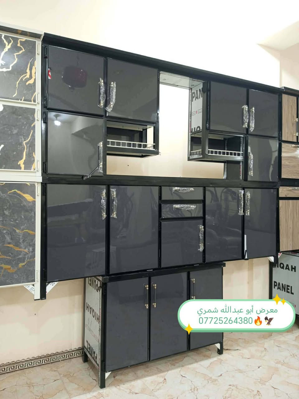 معرض ابو عبدالله للاثاث المنزلي 🔥 
تم وصول وجبه جديده كاونترات انواع مختلفه والوان مختلفه وحجام مختلفه زورونا تجدون ما يناسبكم العنوان تكريت الديوم مقابل مطعم المذاق بلقرب من اسواق الزوبعي للاستفسار خاص او اتصال *********** متوفر وتساب
