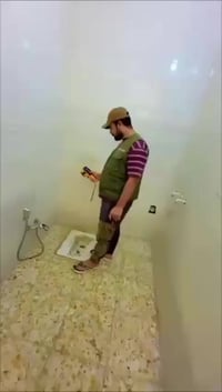 كادر صحيات  تأسيس صحيات  ومجاري -   سحب مي من الأبي وربط مجاري على الر...