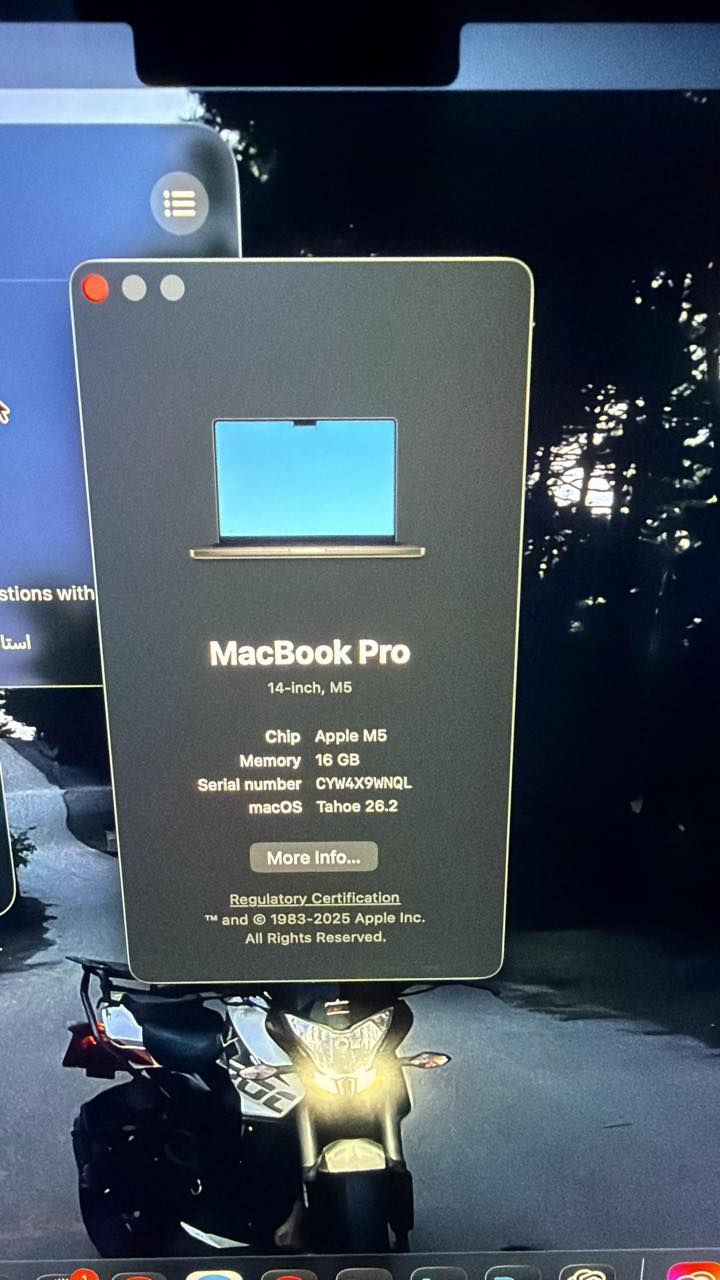 MacBook Pro m5 14” الرام ١٦ الهارد ٥١٢ بعد آخر الجديد مشحون 15 مرة و كلشي موجود ويا كارتون و شاحن 
السعر  2,250,000


**إذا كنت صاحب هذا الإعلان وتريد حذفه لأي سبب، رجاءا أرسل رسالة إلى الدعم الفني**