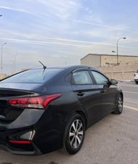 سيارة هيونداي أكسنت 2021 اسود وارد أمريكي حادث بجم ومصبوغة أحزام للجما...