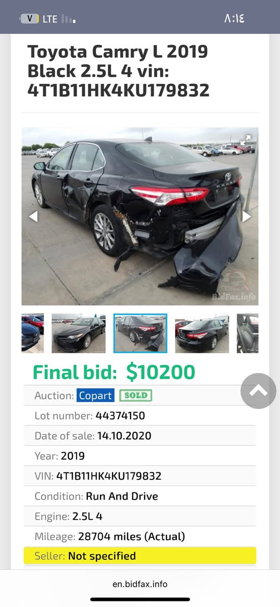 كامري ٢٠١٩
حاديسا وي دياره ٢قتعه سبخ
سياري ٣تعديل تيدا
١٤٥ريفه جوي 
***********📞
سياره دهوكي  سعر ١٦٨$مجال
