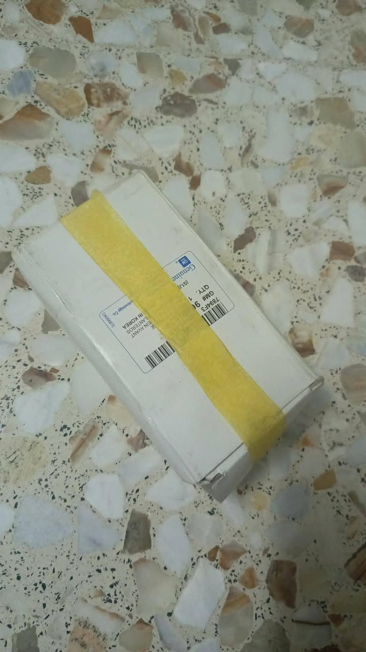 السلام عليكم ..
قطع غيار اوبترا اصلي GM شركة 
1.فلتربانزين 5000 للمفرد عدد 12
2.فلتردهن 5000 للمفرد عدد11
3.ولف حماوة بلاستك 87 درجة جديد 15000
4.ولف حماوة بلاستك 87 درجة مستعمل مشتغل شهرين 5000
5.كتف مروحة جديد 5000
6.دسكات امامية 15000
7.تقسيم ماء اصلي مستعمل 5000
8.لاستيك درايف شفت مع قفايص مع گريز جهة الويل 7500 للمفرد عدد 2
9.دبة ماء مستعملة 10000
10.صوندة بانزين جديدة 5000
12.فلترشوتة 7500 للمفرد عدد 3
13.چادر مستعمل بدون ضررنظيف جدا 15000
اكرر جميع القطع GM اصلي شركة 
*********** واتساب مكاني بغداد
