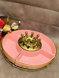 حامل فورفورجيه • فورفورجيه • طلاء ذهب • بورسلان • ديكور منزلي • تحفة •...