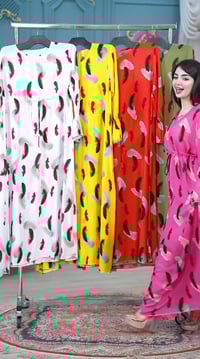 دشداشة نسائي • كشمير سيلين • فري سايز ٩٠ كيلو