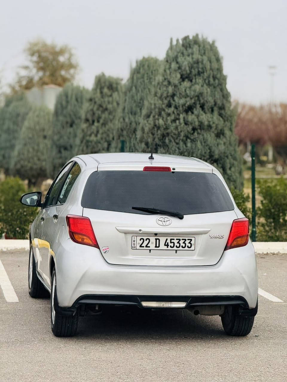 ئؤتؤمبیلی   تؤیؤتا یارس 2015  گیر تؤماتیک …گیر و مه کینه و ته برید به شه رت …جام کاره بای …نه ینؤک کاره بای …قوفل مه رکه زی …شاشه ئایپات …کامیره …حساس …ره قه م و سه نه وی نوی …چوار په له  و نیوی هه یه به بی لیدران پشتو پیشی که پسه …  چوار تایه ی نوی له سه ره ویل که په …***********
*********** أربيل, العراق
