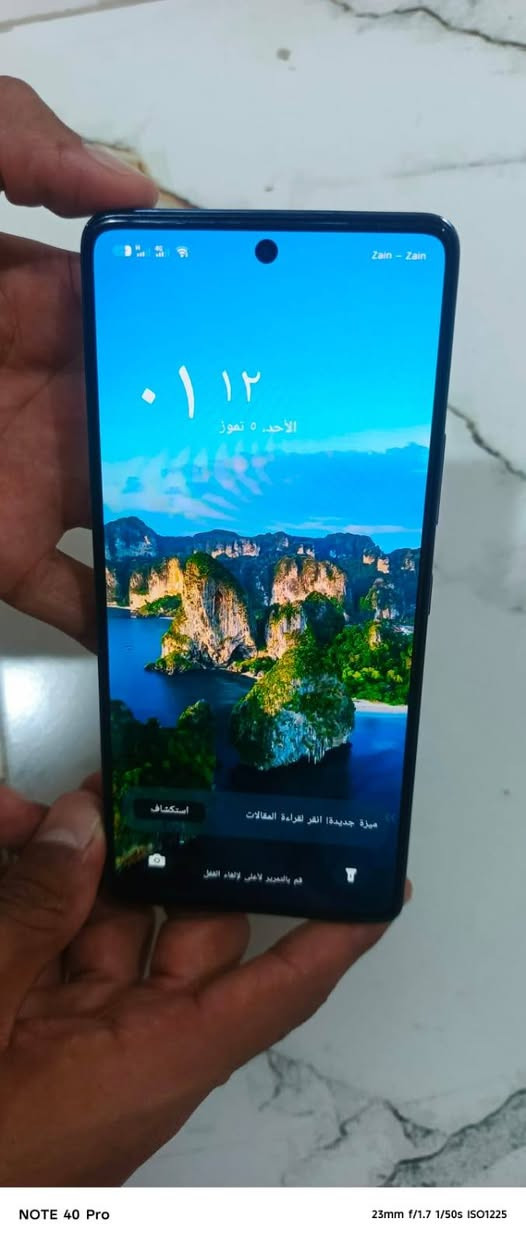 السلام عليكم موبايل انفنكس نوت40فايف جي مال جناي موبايل فول نضافه ما مفتوح ذاكره256 رام8+8 السعر 220ويرهم مراوس اب ايفون الرقم ***********
