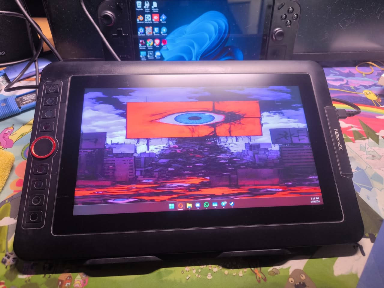 تابلت رسم 12 انح 
Xp pen artist 12 pro 
ملحقات كاملة 
قلم يشتغل بدون باتري او شحن 
8192 حساسية القلم 
تحسس الميلان tilt 
الشاشة بيهة شخوط خفيفة متاثر من مشتغل الجهاز تبين بس من طافي 
مكاني بابل و توصيل موجود 5 لكل العراق 
السعر 210 الف


**إذا كنت صاحب هذا الإعلان وتريد حذفه لأي سبب، رجاءا أرسل رسالة إلى الدعم الفني**