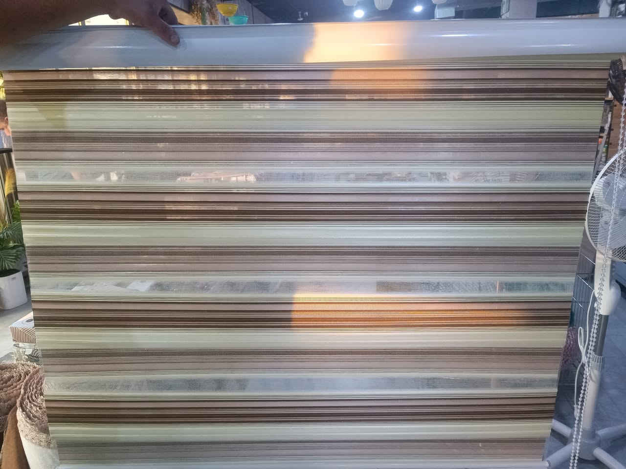 ستائر زيبرا سادة ومدرج
قياس العرض / 120 سم 
ارتفاع / 190 سم 
الاسعار مذكورة أسفل الصور
توصيل داخل خانقين /٢،٠٠٠  الف 
توصيل داخل ديالى / ٣،٠٠٠  آلاف 
توصيل بغداد والمحافظات / ٥،٠٠٠  الاف
للاستفسار مراسلة الصفحة أو الاتصال على الرقم   / ***********
العنوان / خانقين - دارة كونارة
