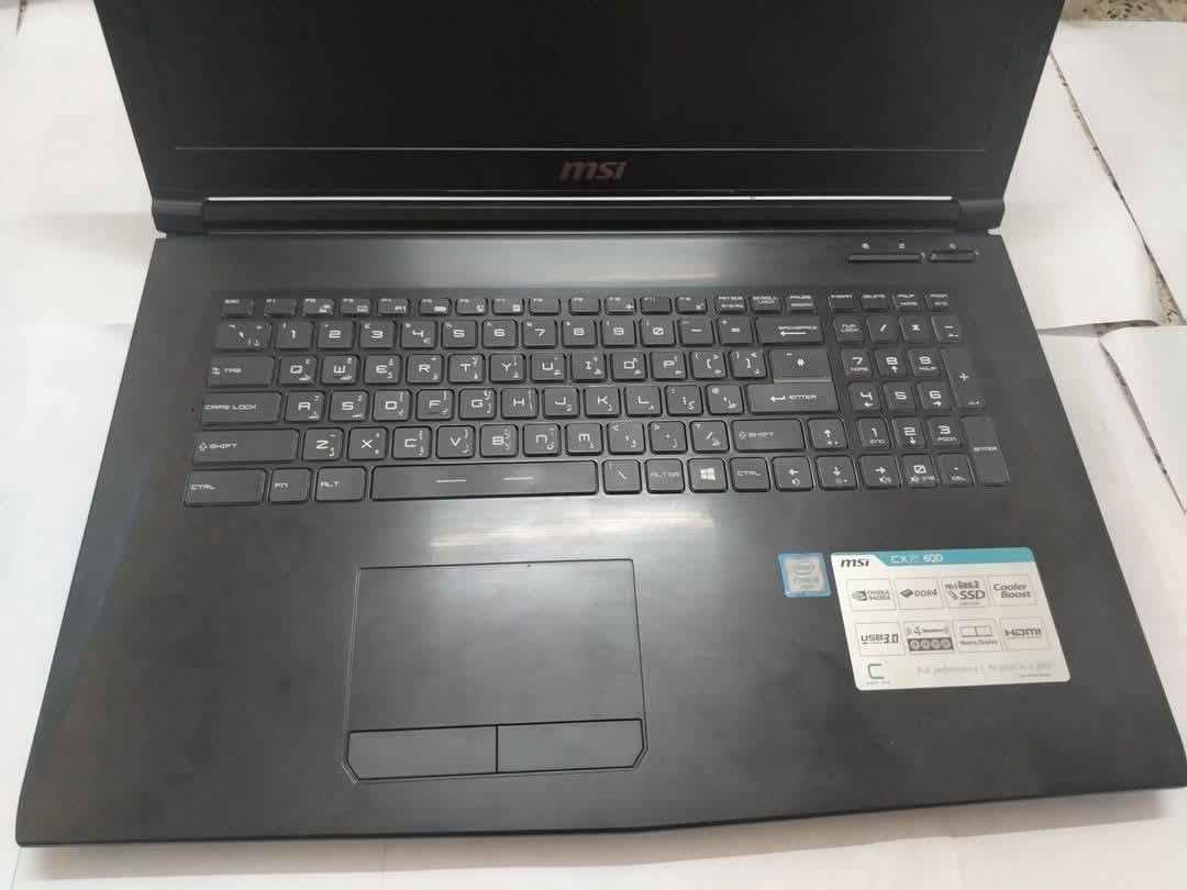 لابتوب للبيع msi 
كورد 5 الجيل 6
رام 12
هارد m2 256 ssd
المعالج فئة HQ
كارت شاشة خارجي Nvidia Geforce 940mx (2كيكا)
 كارت شاشة داخلي ( 6 كيكا)
المجموع الكلي (8  كيكا)
حجم الشاشة 17
البرامج الهندسية والعاب 
النظافة فول
السعر 350 الف


**إذا كنت صاحب هذا الإعلان وتريد حذفه لأي سبب، رجاءا أرسل رسالة إلى الدعم الفني**
