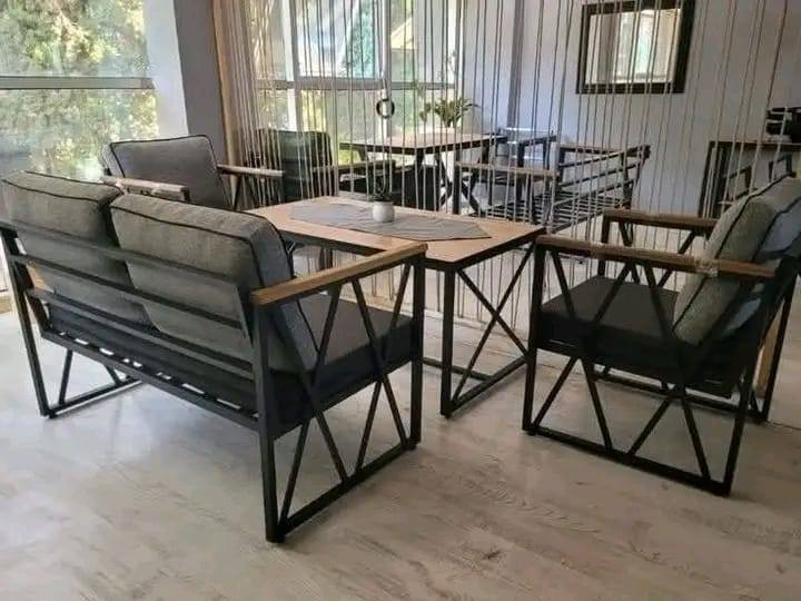 شعارنا الاناقه في الشكل 
     وعنوانا الجوده والمتانه في العمل وايادي ماهره
نقدم لكم انتاجنا الجديد من جلسات الحديد والمساطب المشتركه بين الحديد وخشب الجام الطبيعي:
الاسعار حسب الموديل 
هناك خصم  خاص حسب الكميه للمطاعم والكافيهات والمقاهي 
والحدائق الخاصه والعامه 
بظمان 5سنوات
مع امكانيه تصنيع اي نموذج خارج الصفحه
 للطلب والاستفسار مراسله الصفحه او الاتصال على الرقم
***********
***********
