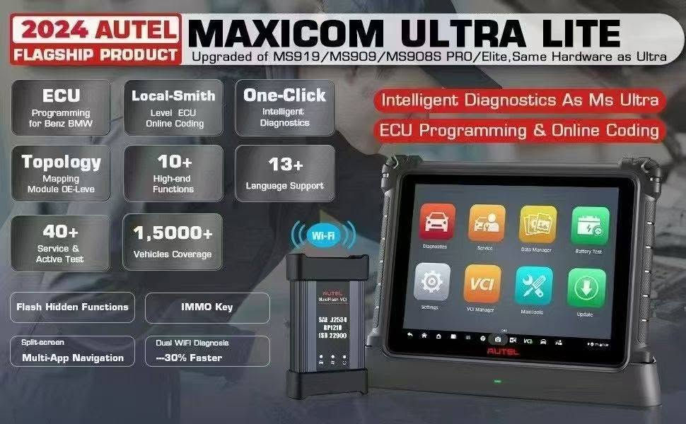 道通国际版ultra lite，功能齐全，性价比高
​
​德系车，高端车必备款[OK][OK]
​
​诊断，设码，保养，编程，特殊功能[OK][OK][OK]


**إذا كنت صاحب هذا الإعلان وتريد حذفه لأي سبب، رجاءا أرسل رسالة إلى الدعم الفني**