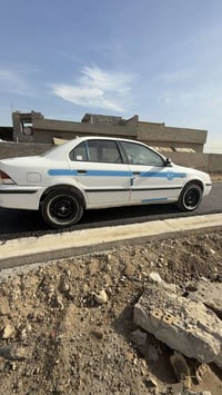 سمند خصوصي ابيض الون مديل 2011  رقم بغداد انكليزي  تحويل جديد وهزة جدي...