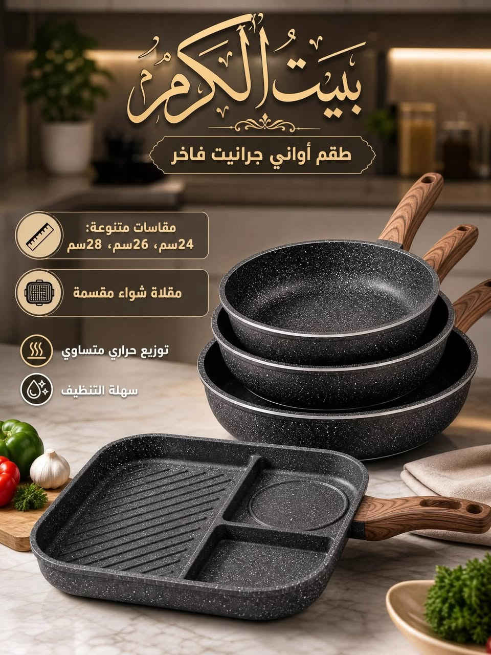 في “بيت الكرم”، نؤمن بأن المنزل هو قلب الحياة، ومصدر الدفء والراحة. لذلك، نقدم لكم تشكيلة فريدة ومختارة بعناية من المواد المنزلية الفاخرة والأدوات الكهربائية العصرية التي تجمع بين الجودة الفائقة، الأداء الموثوق، والتصميم الأنيق.

سواء كنتم تبحثون عن لمسة جمالية تضفي سحرًا خاصًا على ديكوراتكم، أو عن حلول عملية وذكية تجعل حياتكم اليومية أسهل وأكثر رفاهية، فإن “بيت الكرم” هو وجهتكم المثالية.

اجعلوا منزلكم ينبض بالحياة، بالراحة، وبالكرم الذي تستحقونه.
العنوان بلد عكد شميسيه مجاور اسواق العبيدي يوجد لدنيا خدمه توصيل


**إذا كنت صاحب هذا الإعلان وتريد حذفه لأي سبب، رجاءا أرسل رسالة إلى الدعم الفني**